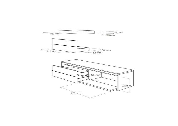 LINK+ | TV cabinet (drawers)
